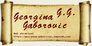 Georgina Gaborović vizit kartica